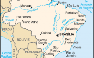 carte du Brésil